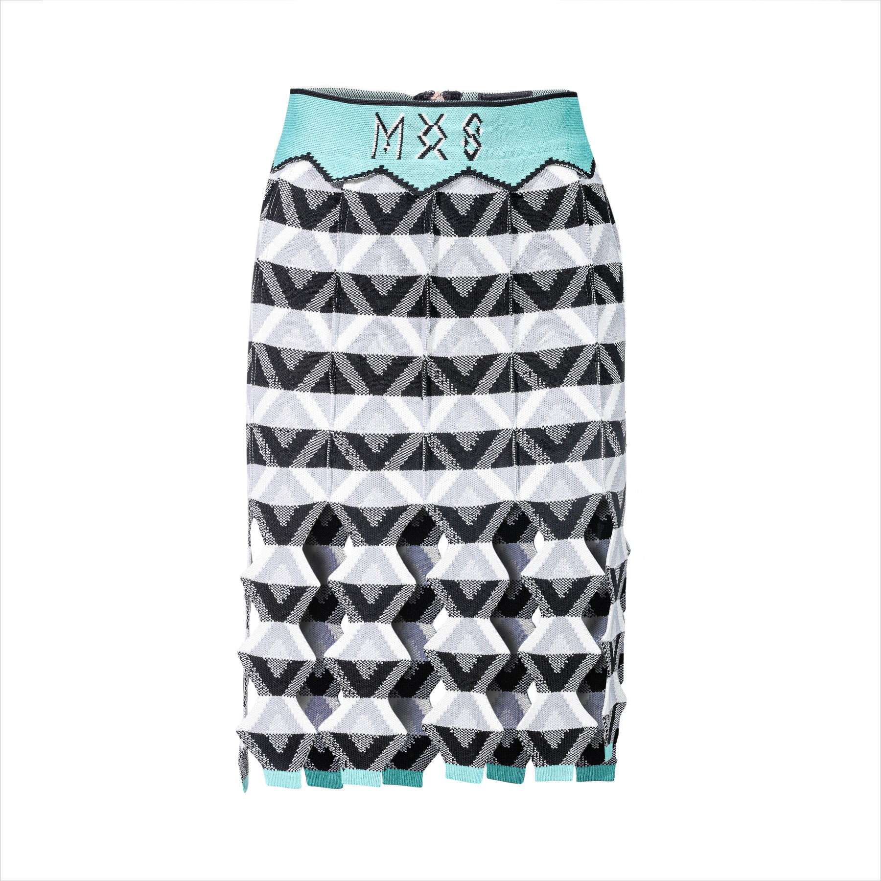 MAXHOSA MLSK56.1- LADIES KNEE HIGH ZIGZAG SKIRT – MAXHOSA AFRICA